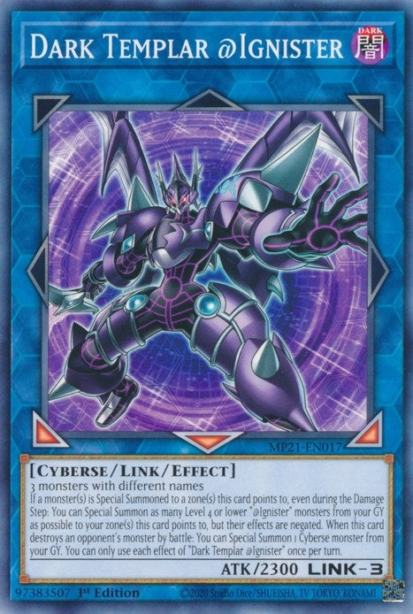 Image for Dark Templar @Ignister (2021 Tin of Ancient Battles) (MP21-EN017) - YuGiOh
