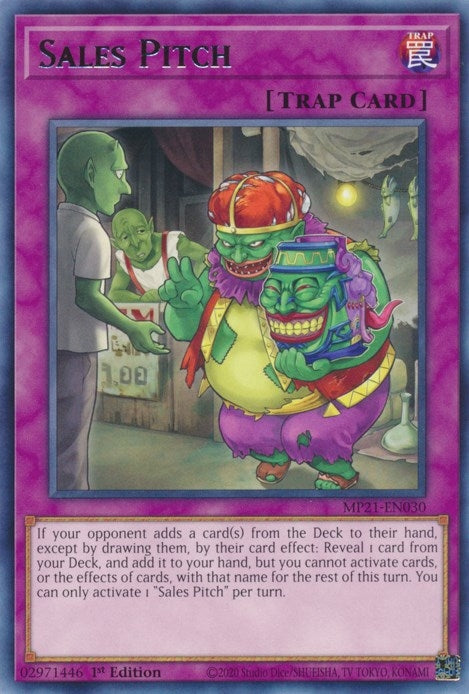 Image for Sales Pitch (2021 Tin of Ancient Battles) (MP21-EN030) - YuGiOh