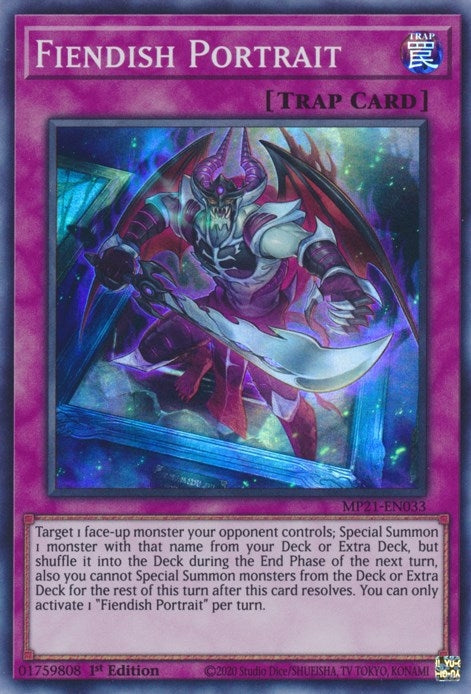 Image for Fiendish Portrait (2021 Tin of Ancient Battles) (MP21-EN033) - YuGiOh