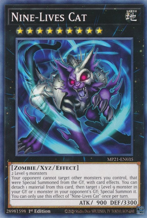 Image for Nine-Lives Cat (2021 Tin of Ancient Battles) (MP21-EN035) - YuGiOh