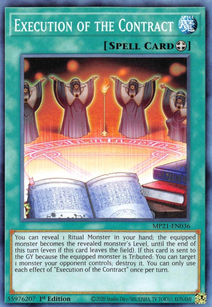 Image for Execution of the Contract (2021 Tin of Ancient Battles) (MP21-EN036) - YuGiOh