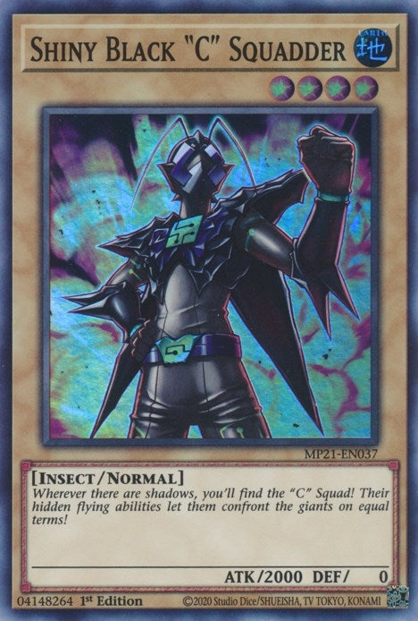 Image for Shiny Black "C" Squadder (2021 Tin of Ancient Battles) (MP21-EN037) - YuGiOh