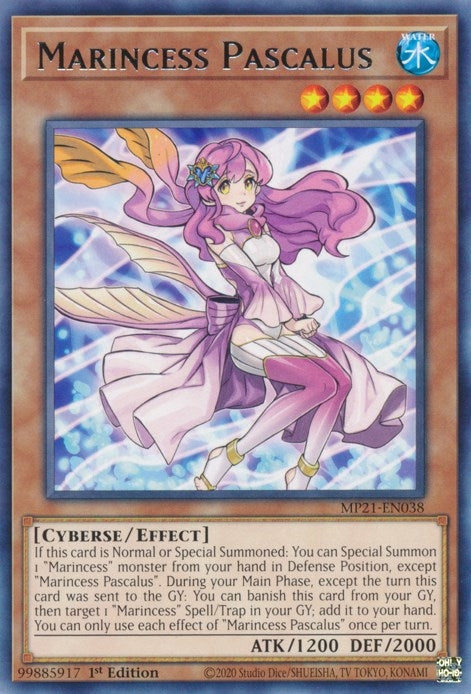 Image for Marincess Pascalus (2021 Tin of Ancient Battles) (MP21-EN038) - YuGiOh
