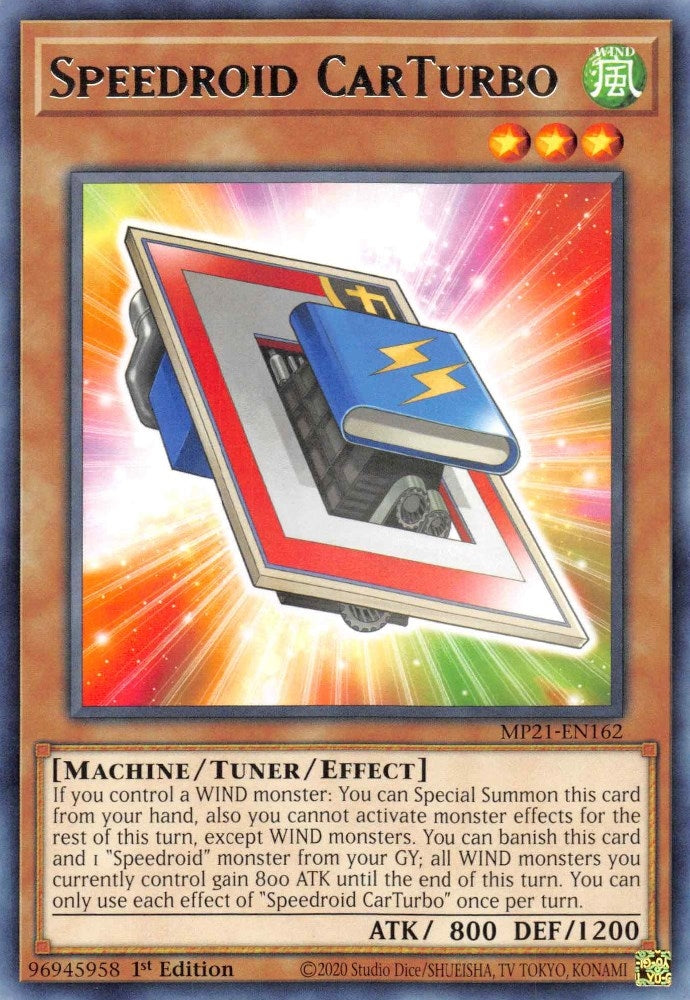 Image for Speedroid CarTurbo (2021 Tin of Ancient Battles) (MP21-EN162) - YuGiOh