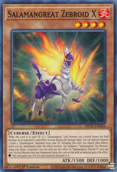 Image for Salamangreat Zebroid X (2021 Tin of Ancient Battles) (MP21-EN044) - YuGiOh