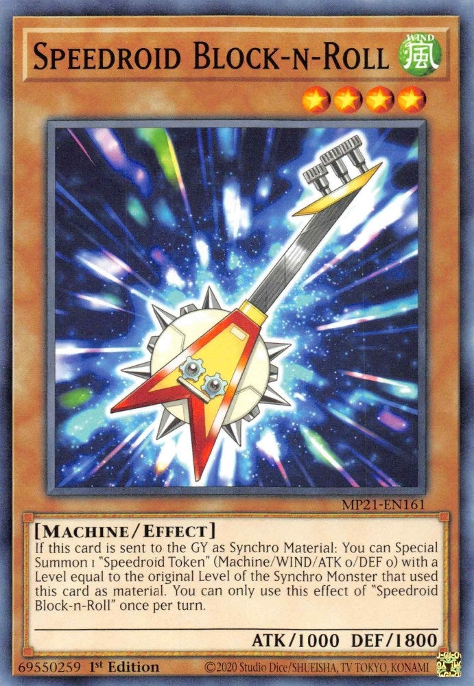 Image for Speedroid Block-n-Roll (2021 Tin of Ancient Battles) (MP21-EN161) - YuGiOh