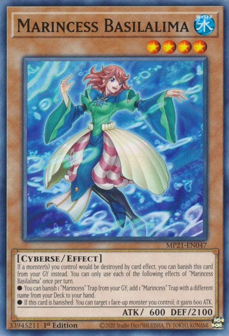 Image for Marincess Basilalima (2021 Tin of Ancient Battles) (MP21-EN047) - YuGiOh