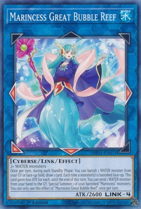 Image for Marincess Great Bubble Reef (2021 Tin of Ancient Battles) (MP21-EN071) - YuGiOh