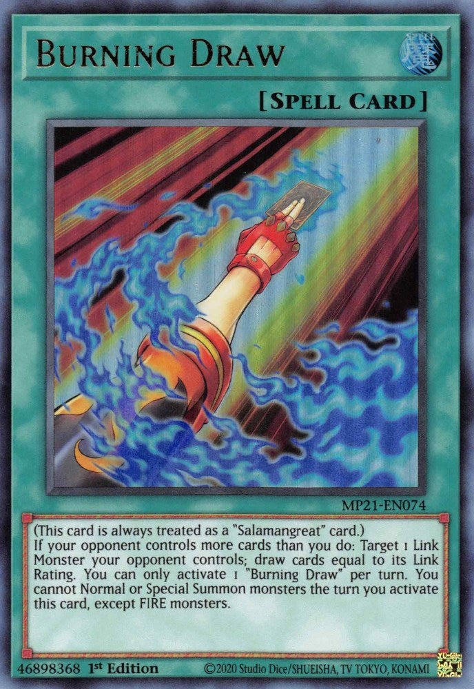 Image for Burning Draw (2021 Tin of Ancient Battles) (MP21-EN074) - YuGiOh