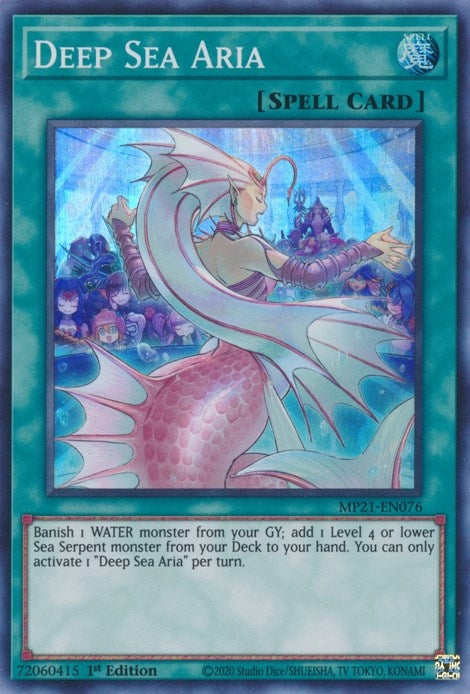 Image for Deep Sea Aria (2021 Tin of Ancient Battles) (MP21-EN076) - YuGiOh