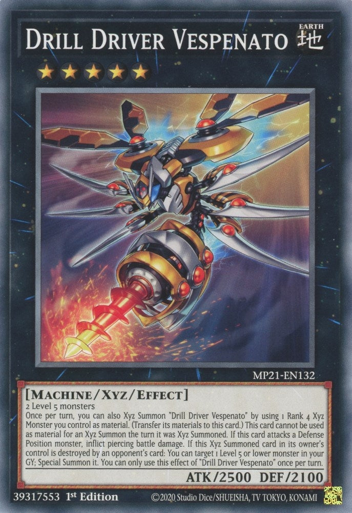 Image for Drill Driver Vespenato (2021 Tin of Ancient Battles) (MP21-EN132) - YuGiOh