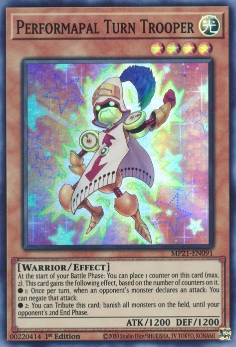 Image for Performapal Turn Trooper (2021 Tin of Ancient Battles) (MP21-EN091) - YuGiOh