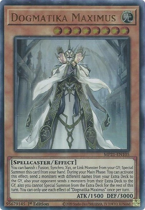 Image for Dogmatika Maximus (2021 Tin of Ancient Battles) (MP21-EN105) - YuGiOh