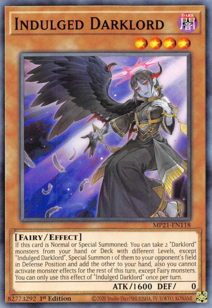 Image for Indulged Darklord (2021 Tin of Ancient Battles) (MP21-EN118) - YuGiOh