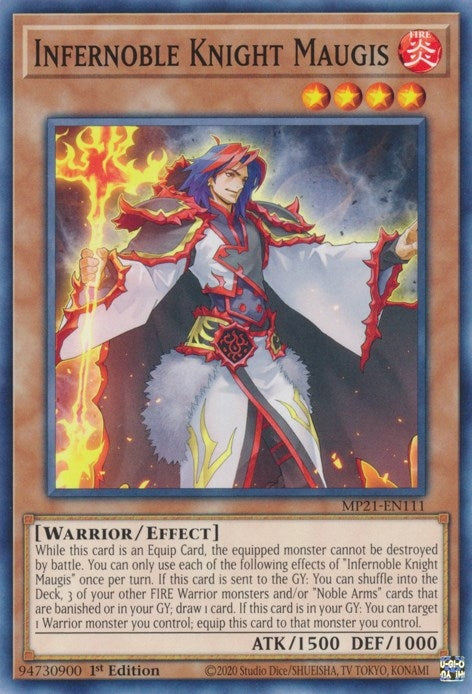 Image for Infernoble Knight Maugis (2021 Tin of Ancient Battles) (MP21-EN111) - YuGiOh