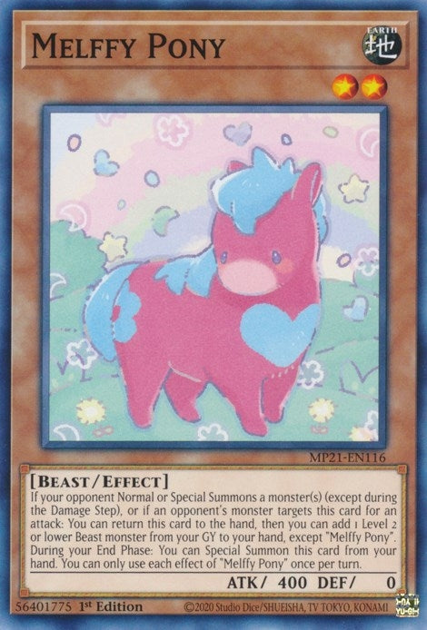 Image for Melffy Pony (2021 Tin of Ancient Battles) (MP21-EN116) - YuGiOh