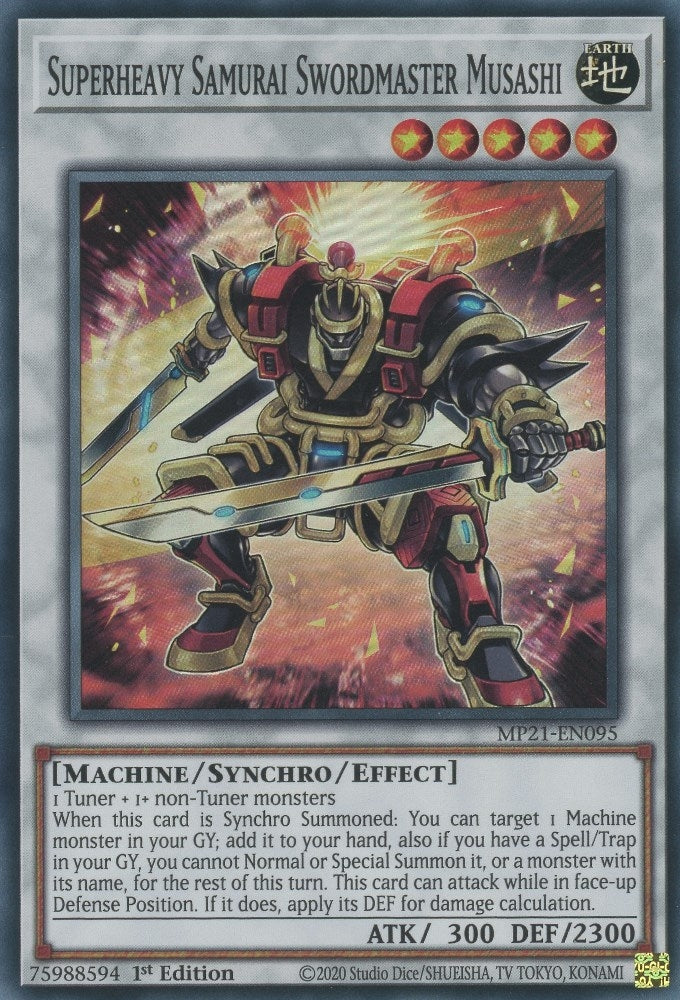 Image for Superheavy Samurai Swordmaster Musashi (2021 Tin of Ancient Battles) (MP21-EN095) - YuGiOh