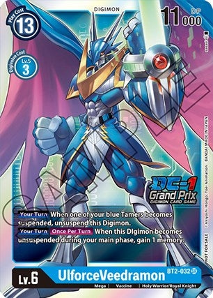 Image for UlforceVeedramon (DC-1 Grand Prix) (BT01-03B) (BT2-032 SR) - Digimon Card Game