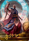 Image for Teferi, Who Slows the Sunset Art Card (Gold-Stamped Signature) (Art Series: Innistrad: Midnight Hunt) (10) - Magic: The Gathering