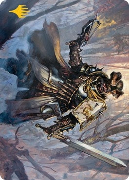 Image for Brutal Cathar Art Card (Gold-Stamped Signature) (Art Series: Innistrad: Midnight Hunt) (13) - Magic: The Gathering
