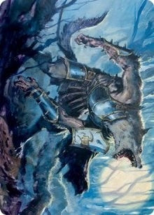 Image for Moonrage Brute Art Card (Art Series: Innistrad: Midnight Hunt) (14) - Magic: The Gathering