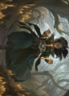 Image for Candlegrove Witch Art Card (15/81) (Art Series: Innistrad: Midnight Hunt) (15) - Magic: The Gathering