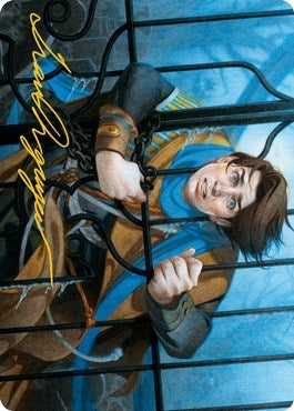 Image for Locked in the Cemetery Art Card (Gold-Stamped Signature) (Art Series: Innistrad: Midnight Hunt) (26) - Magic: The Gathering