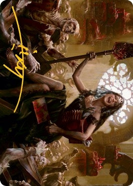 Image for Gisa, Glorious Resurrector Art Card (Gold-Stamped Signature) (Art Series: Innistrad: Midnight Hunt) (35) - Magic: The Gathering
