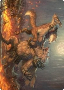 Image for Duel for Dominance Art Card (Art Series: Innistrad: Midnight Hunt) (51) - Magic: The Gathering
