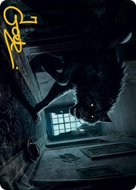 Image for Primal Adversary Art Card (Gold-Stamped Signature) (Art Series: Innistrad: Midnight Hunt) (52) - Magic: The Gathering