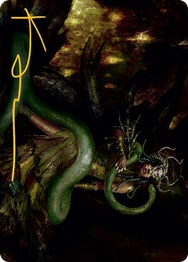 Image for Saryth, the Viper's Fang Art Card (Gold-Stamped Signature) (Art Series: Innistrad: Midnight Hunt) (53) - Magic: The Gathering