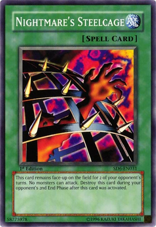 Image for Nightmare's Steelcage (Structure Deck: Spellcaster's Judgment) (SD6-EN031) - YuGiOh