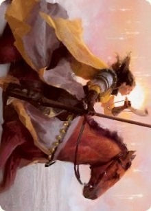 Image for Sunrise Cavalier Art Card (Art Series: Innistrad: Midnight Hunt) (69) - Magic: The Gathering