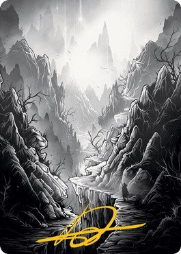 Image for Mountain Art Card (Gold-Stamped Signature) (Art Series: Innistrad: Midnight Hunt) (79) - Magic: The Gathering