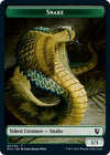 Image for Snake // Spirit Double-Sided Token (Commander: Innistrad: Midnight Hunt) (11 // 2) - Magic: The Gathering