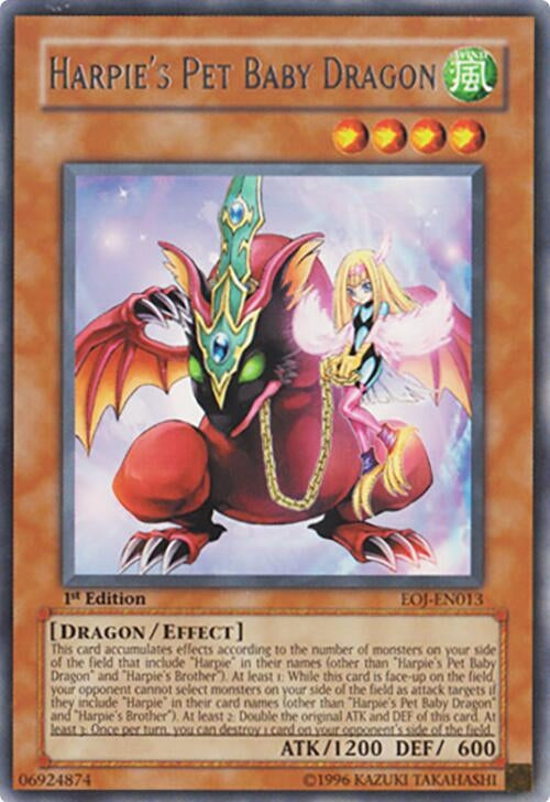 Image for Harpie's Pet Baby Dragon (Enemy of Justice) (EOJ-EN013) - YuGiOh