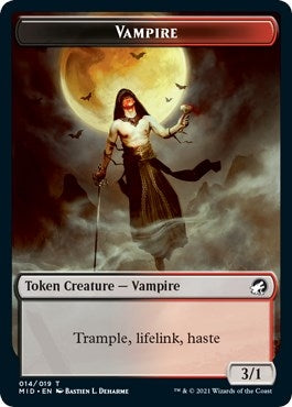 Image for Vampire Token (Innistrad: Midnight Hunt) (14) - Magic: The Gathering