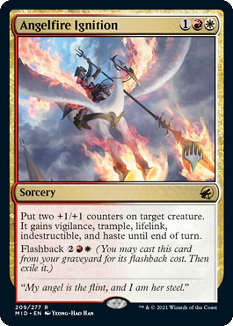 Image for Angelfire Ignition (Promo Pack: Innistrad: Midnight Hunt) (209) - Magic: The Gathering