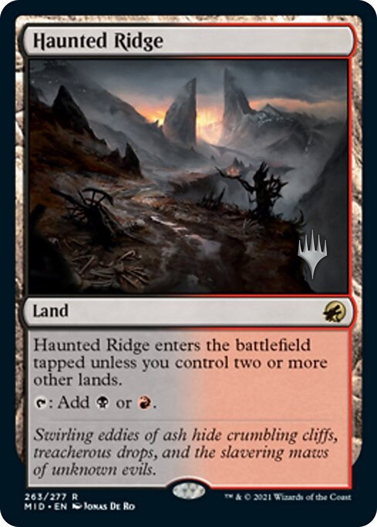 Image for Haunted Ridge (Promo Pack: Innistrad: Midnight Hunt) (263) - Magic: The Gathering