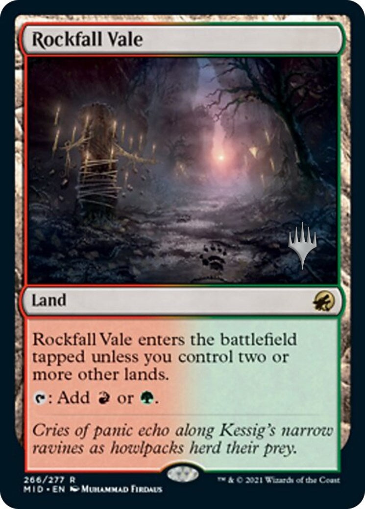 Image for Rockfall Vale (Promo Pack: Innistrad: Midnight Hunt) (266) - Magic: The Gathering