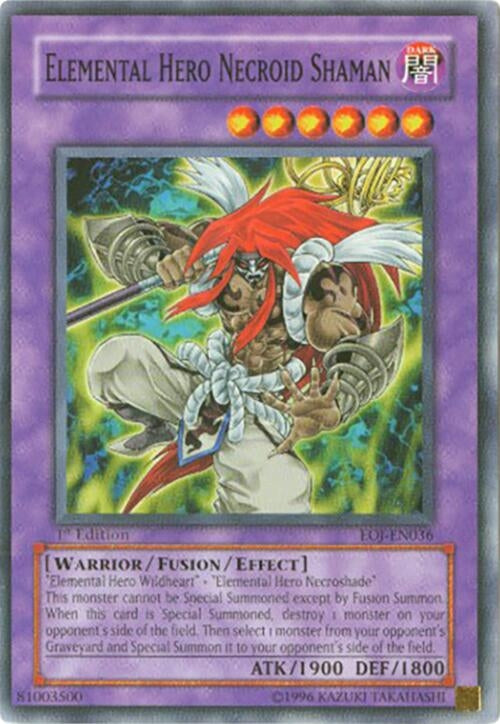 Image for Elemental Hero Necroid Shaman (Enemy of Justice) (EOJ-EN036) - YuGiOh