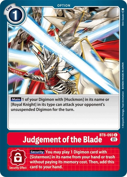 Image for Judgement of the Blade (BT06) (6093)