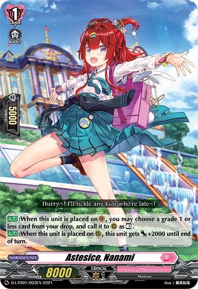 Image for Astesice, Nanami (D-LTD01: Ahoy! Lyrical Monasterio!) (D-LTD01/003EN) - Cardfight Vanguard