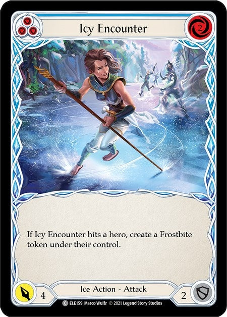 Image for Icy Encounter (Blue) (Tales of Aria) (ELE159) - Flesh and Blood TCG