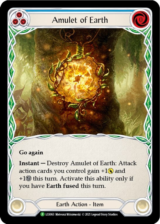 Image for Amulet of Earth - LGS063 (Flesh and Blood: Promo Cards) (LGS063) - Flesh and Blood TCG