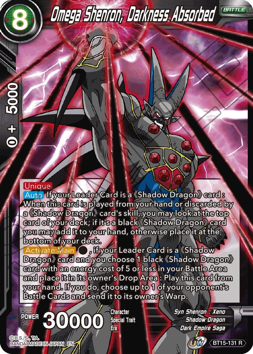 Image for Omega Shenron, Darkness Absorbed (Saiyan Showdown) (BT15-131) - Dragon Ball Super: Masters