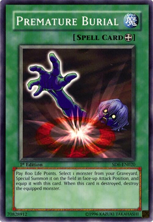 Image for Premature Burial (Structure Deck: Spellcaster's Judgment) (SD6-EN020) - YuGiOh