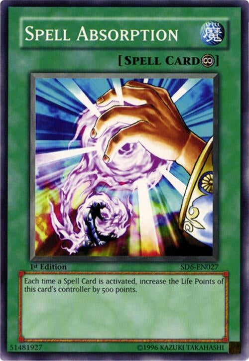 Image for Spell Absorption (Structure Deck: Spellcaster's Judgment) (SD6-EN027) - YuGiOh