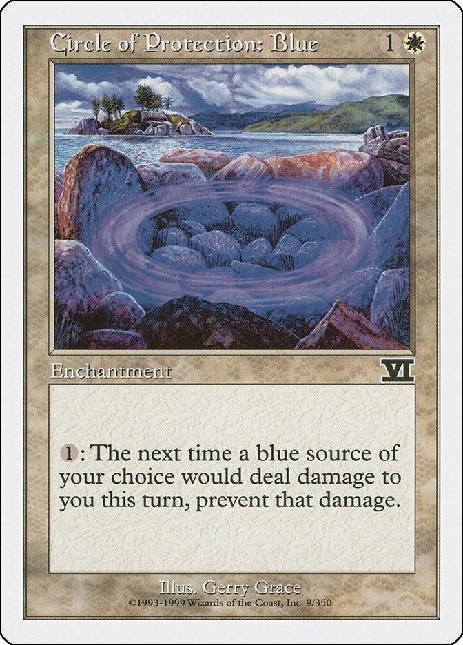 Image for Circle of Protection: Blue (Classic Sixth Edition) (9) - Magic: The Gathering