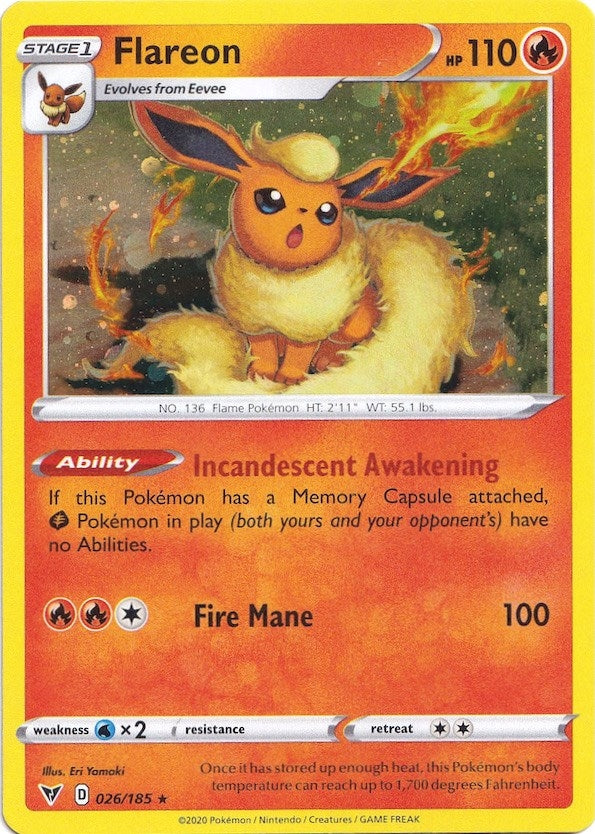 Image for Flareon - 026/185 (Cosmos Holo) (Miscellaneous Cards & Products) (026/185) - Pokemon